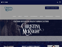 Tablet Screenshot of christinamcknight.com